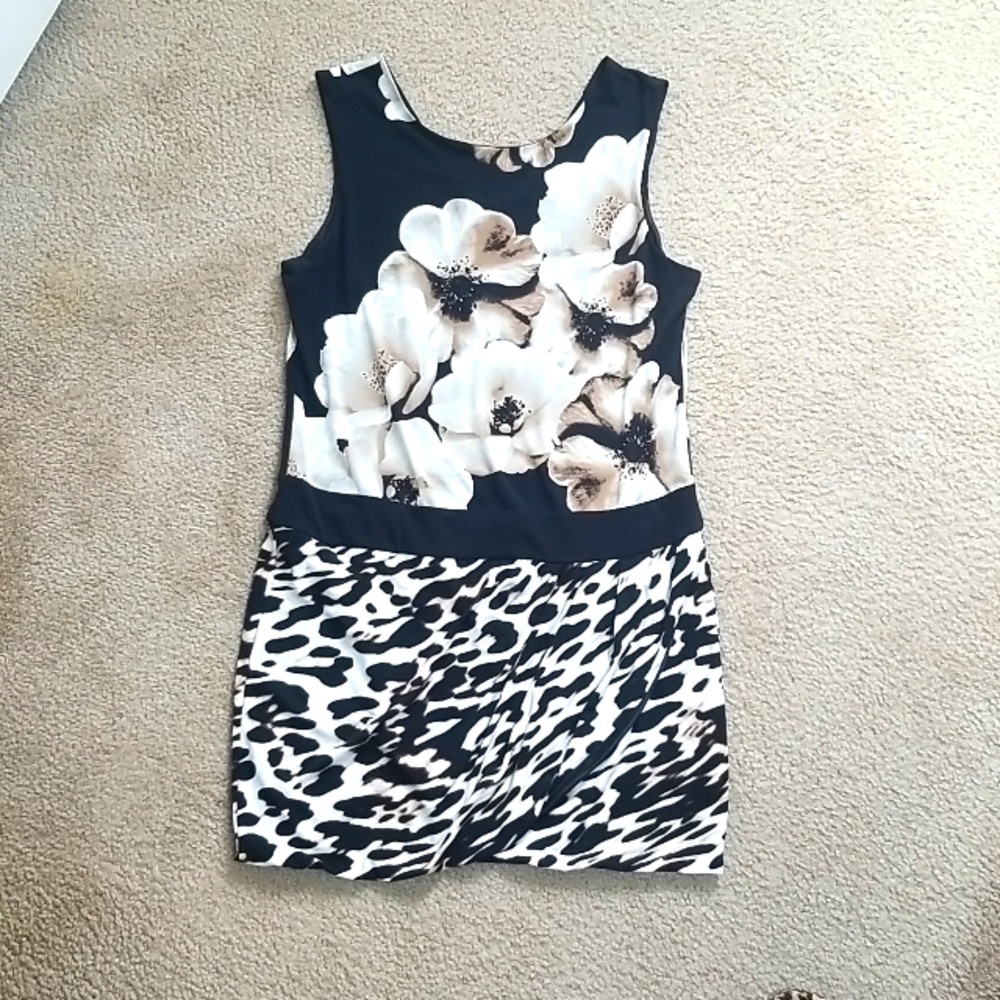 Floral & Animal Print Dress